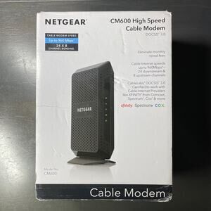 NETGEAR CM600-1AZNAS 960Mbps DOCSIS 3.0‎ Cable Modem Open Box Works.